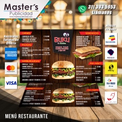 Menú para Restaurante...