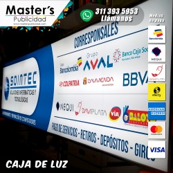 Aviso Cajas de Luz LED