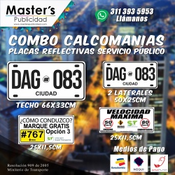 Combo Calcomanías...