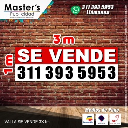 Aviso Se Vende 3x1 metros