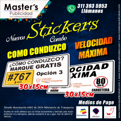 Combo de Stickers Velocidad...